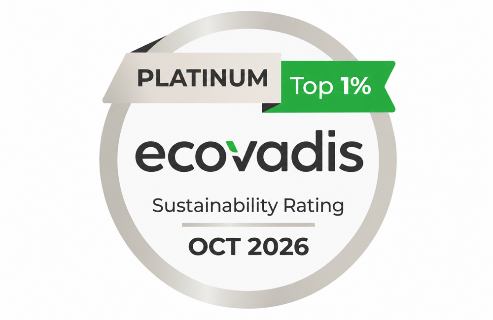 EcoVadis Platinum duurzaamheidsbadge