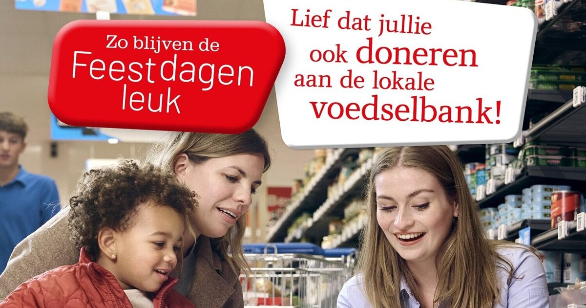 Doneren bij Hoogvliet voor de Voedselbank