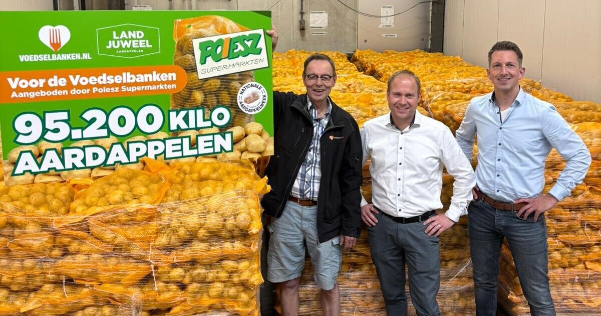 Poiesz helpt de Voedselbank met kilo’s aardappelen