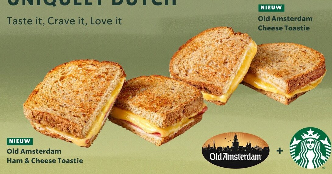 Old Amsterdam en Starbucks lanceren Old Amsterdam Toasties