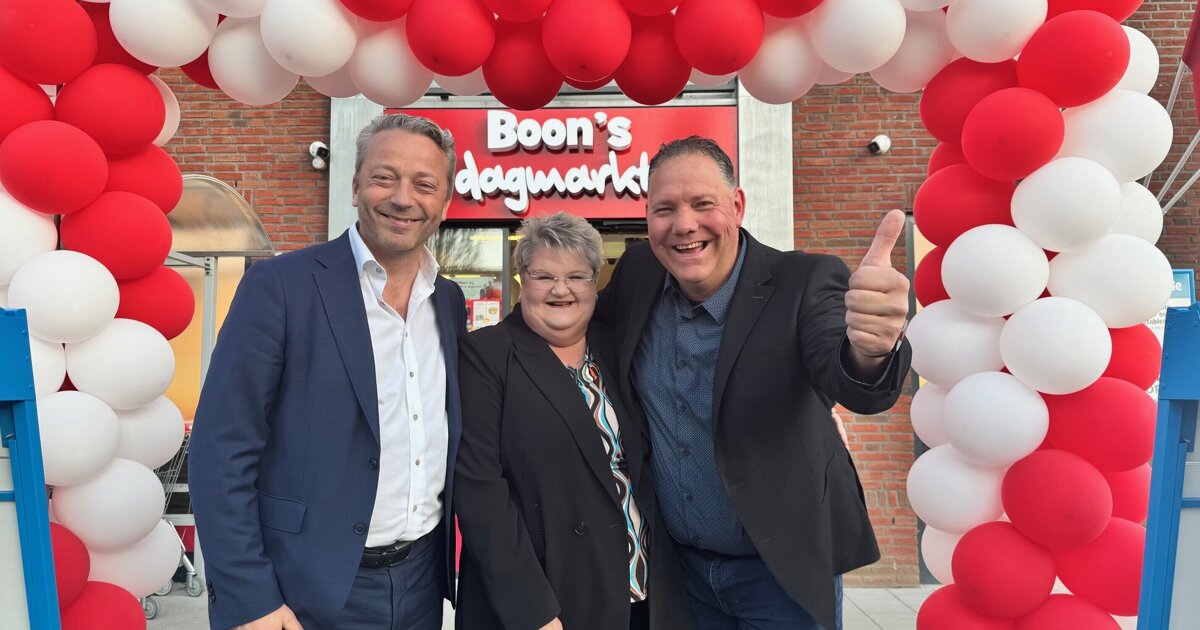 Feestelijke opening supermarkt Boon’s Dagmarkt in Wernhout