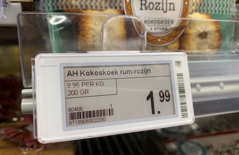 elektronisch schaplabel